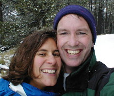 Tim and I - a snowy Mexican day