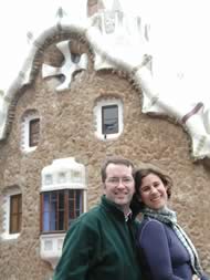 tim and me at Gaudi's Guell Park